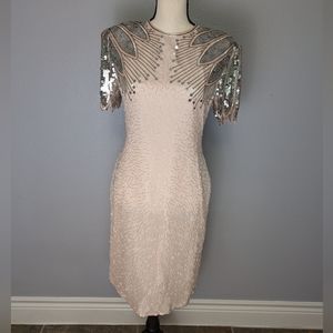 Vintage Scala Beaded Dress - Medium Petite